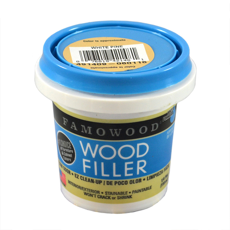 ECLECTIC PRODUCTS 1/4 Pt White Pine Famowood Water-Based Latex Wood Filler 40042148